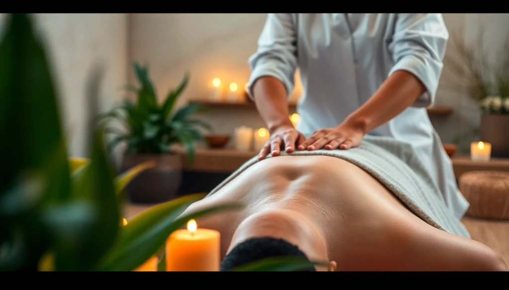Experience a soothing 호치민 마사지 in a tranquil spa environment, featuring relaxing elements.