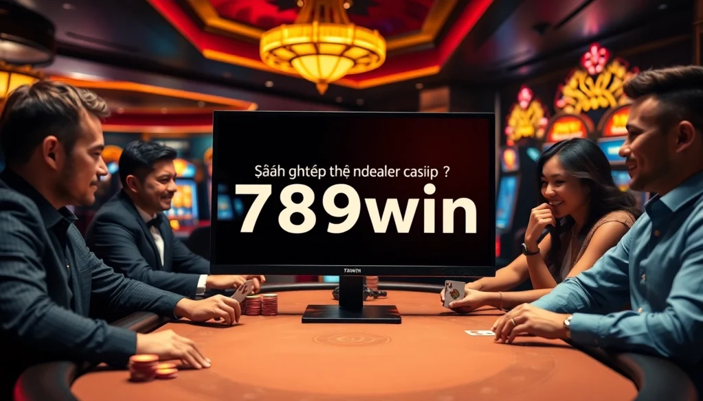 Experience the thrill of live dealer gaming with đăng nhập 789win at an exciting poker table.