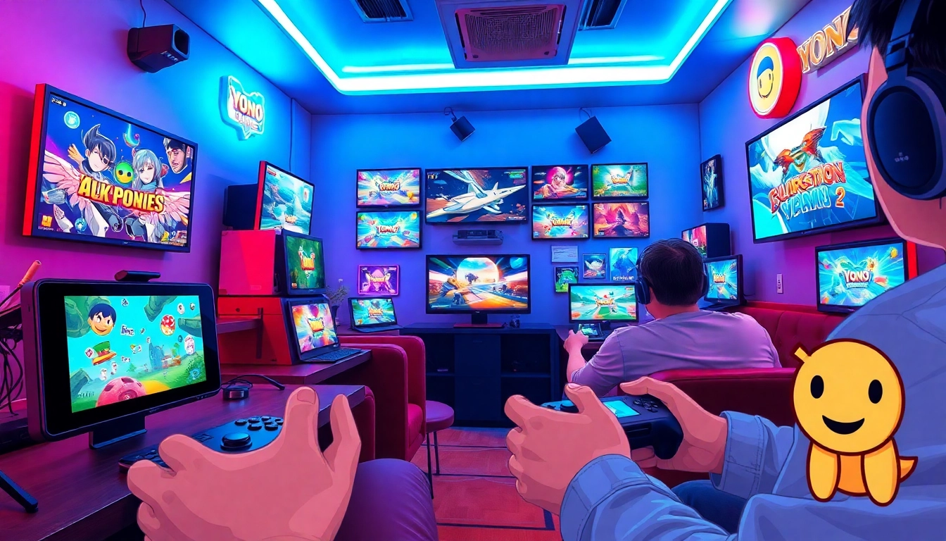 Experience exciting gameplay with Yono All Games in this vibrant gaming environment.