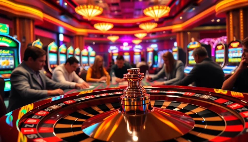 Experience the excitement of 79kings.co at a vibrant casino table with players and colorful chips.